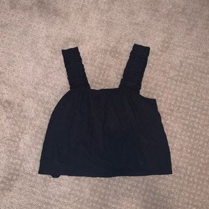 Free people tank top black babydoll style